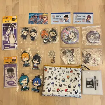 겁쟁이 페달 캐릭터 아크릴 스탠드 키링 세트