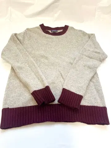 patagonia 그레이/버건디 스웨터 S