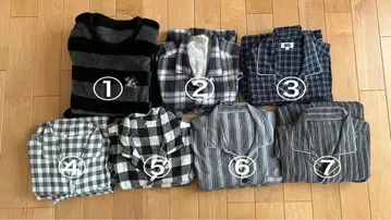 남성용 파자마 7세트 유니클로 EDWIN 플리스 입원용