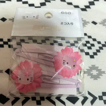 쓰리 핑 헤어핀 키티 레트로