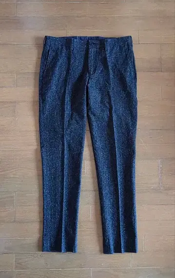 다크 그레이 스트레치 슬림 슬랙스