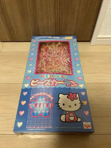새상품 미개봉 헬로키티 비즈 커튼 비즈 발 커튼 레트로
