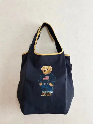 랄프 로렌 폴로베어 에코백 네이비