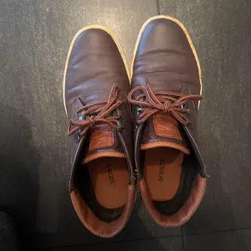 LACOSTE 브라운 가죽 부츠