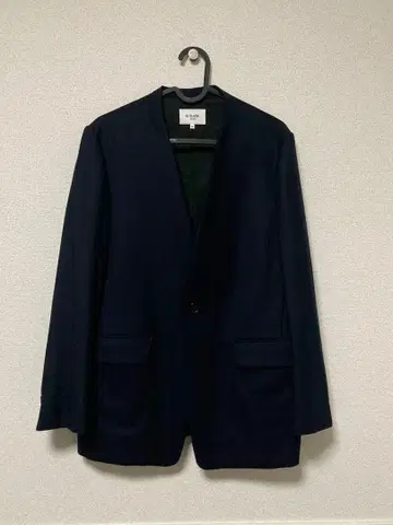 LE GLAZIK 노카라 자켓 36 네이비