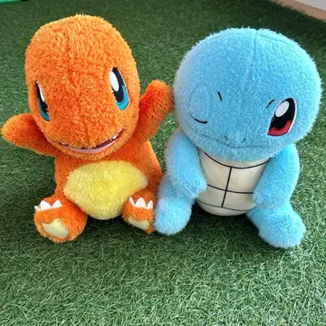 리자몽과 꼬부기 봉제 인형 세트