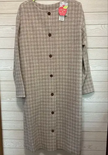 새상품 프랑슈리페 롱 코트 체크 일본제