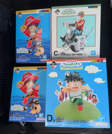 제일복권 드래곤볼 스냅 피규어 B상 2개 C상, D상 손오공 총 4개