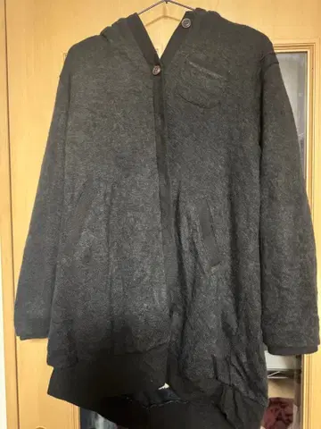 플리스 안쪽 블랙 후드 부착 자켓