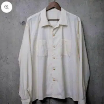 kinema 카와시마 타카히로 오버 사이즈 레이온 파자마 셔츠 M