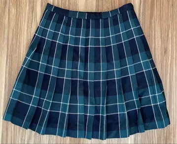 체크 무늬 플리츠 스커트 S 사이즈