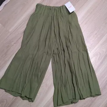 BEAMS HEART 가우초 팬츠 올리브색 프리 사이즈