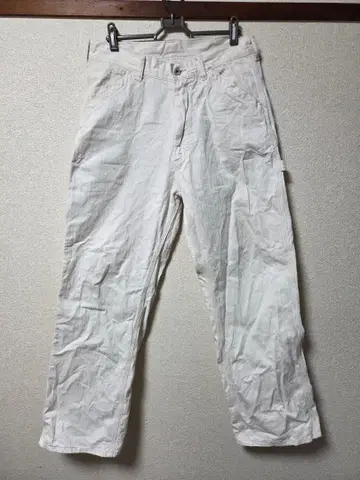 아 트랙션즈 웨어 마스터 화이트 페인터 워크 트라우저