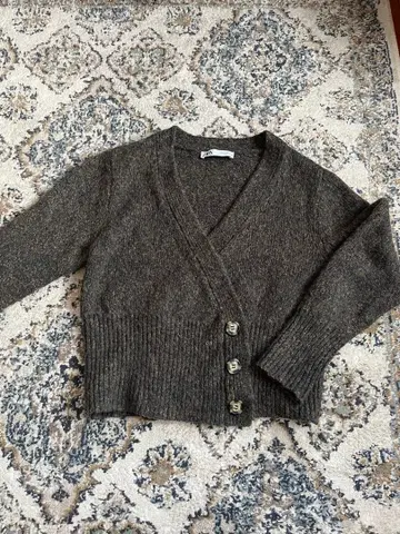 ZARA V넥 니트 가디건 M