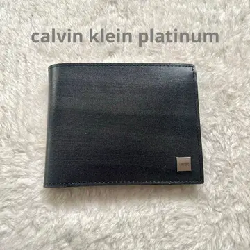Calvin Klein Platinum 이단 접이식 지갑