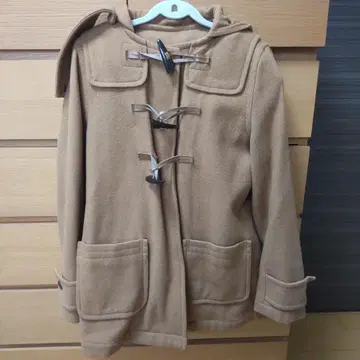 [ 익명 배송 ] SHIPS 베이지 더플 코트 후드 부착