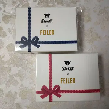 일본 니혼바시 미츠코시 FEILER 손수건 steiff 테디베어 키링