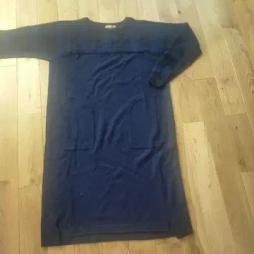 르 멜랑쥬 네이비 니트 원피스 긴팔