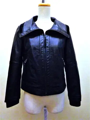 UNTITLED 블랙 라무 가죽 자켓 (2)