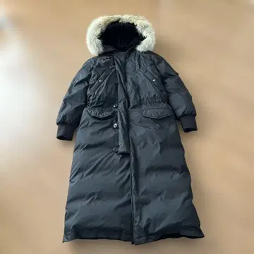 랄프 로렌 다운 롱 코트 블랙 7