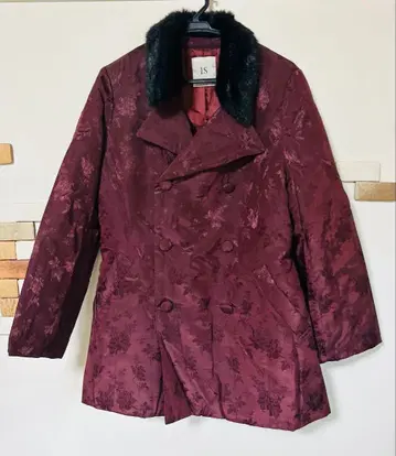 I.S. Sunao Kuwahara 버건디 하프 코트