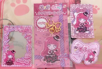 프리파라 소피 캐릭터 키링 카드 케이스 네임 배지 특전