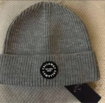 새상품 2024 AW 캘러웨이 골프 니트 모자 남성/여성 그레이