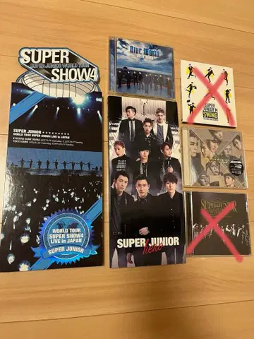 슈퍼주니어 CD DVD 4종 세트 SS4, SJM