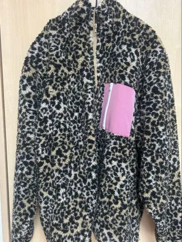jouetie 레오파드 무늬 플리스 자켓