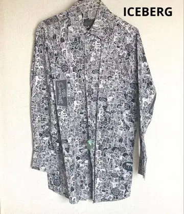 아이스버그 ICEBERG 심슨 패턴 긴팔 셔츠