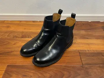 [ 새상품급 ] ZARA 자라 블랙 사이드 고어 부츠 가죽 사이즈 42