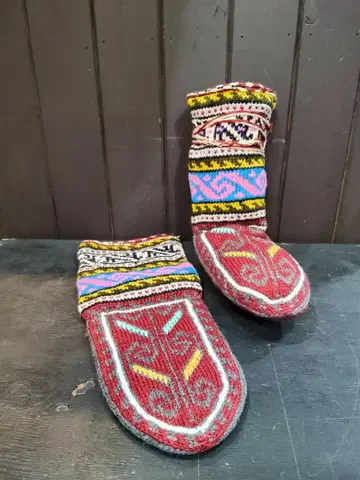 이란제 손뜨개질 룸삭스 (롱) 아크릴 마스레이 마을 [1-2]