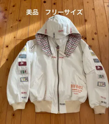 새상품급 PINK HOUSE 핑크하우스 후드 부착 점퍼 프리 사이즈