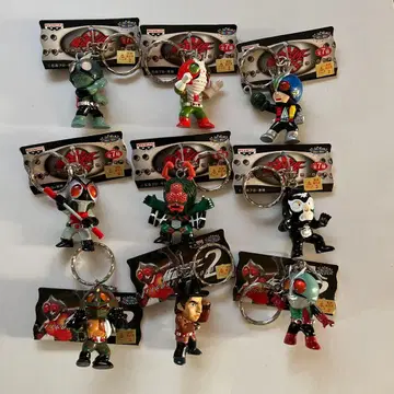 BANPRESTO 가면라이더 피규어 키링 9개