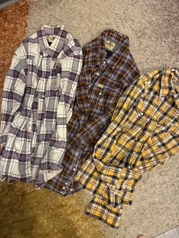 AKM wrangler 콜라보 플란넬 셔츠 3개 세트