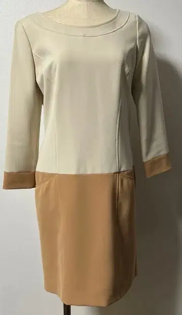 쿠 드 샹스 원피스 36 사이즈 바이컬러