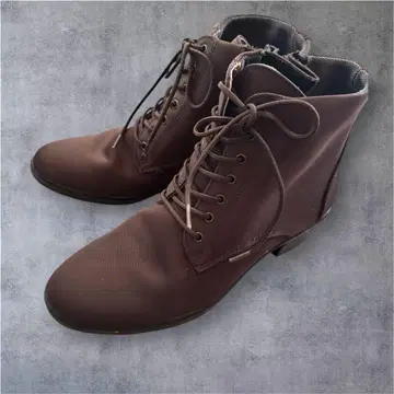 탑 드라이 고어텍스 레이스업 사이드 지퍼 브라운 부츠