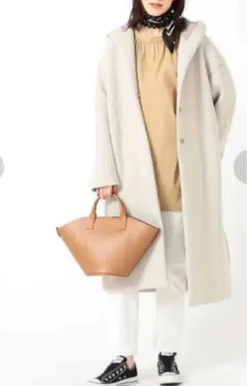 비밍 바이 빔즈 후드 부착 롱 코트