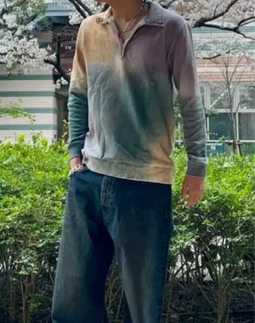 International Gallery BEAMS 하프 지퍼 스웨터