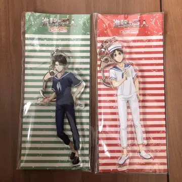 진격의 거인 스이파라 콜라보, 리바이 엘렌 아크링 키링 새상품