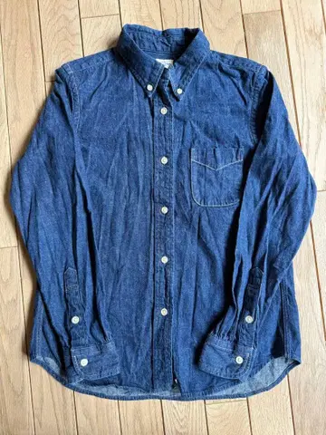 빔즈 보이 orslow 데님 버튼다운 셔츠