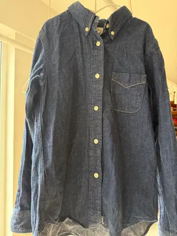 빔즈 보이 orslow 데님 버튼다운 셔츠