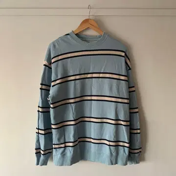 BEAMS 스카이블루 스트라이프 트레이닝복 M