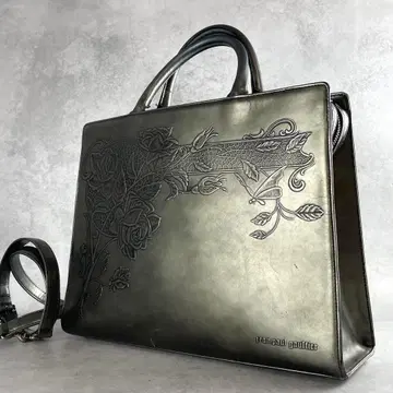 구하기 어려움 장 폴 고티에 뉴 로즈 꽃무늬 비즈니스 백 2way