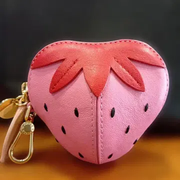 FULRA 이치고형 코인 케이스 백참 핑크