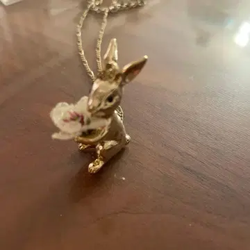 루치카 토끼꽃 펜던트 목걸이