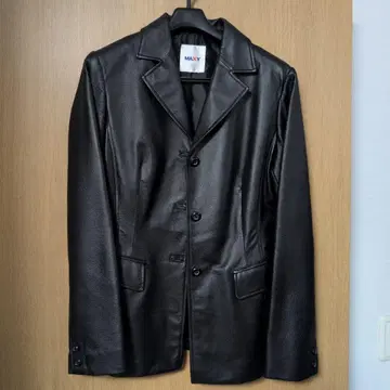 블랙 가죽 자켓 사이즈 40