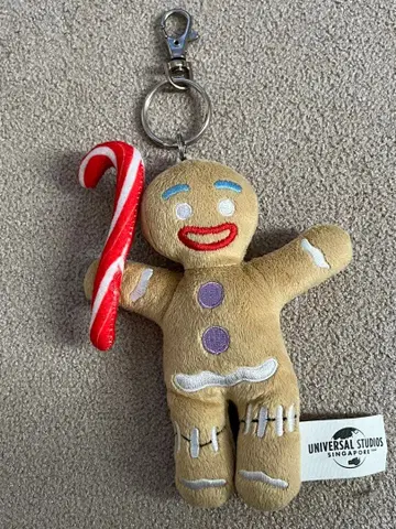 슈렉 진저브레드맨 봉제 인형 스트랩 USJ