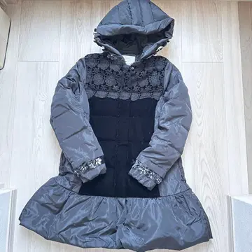 체스티 블랙 다운 자켓 chesty 플라워 꽃