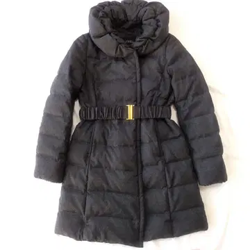 12/6까지 UNITED ARROWS 다크 그레이 다운 자켓 벨트